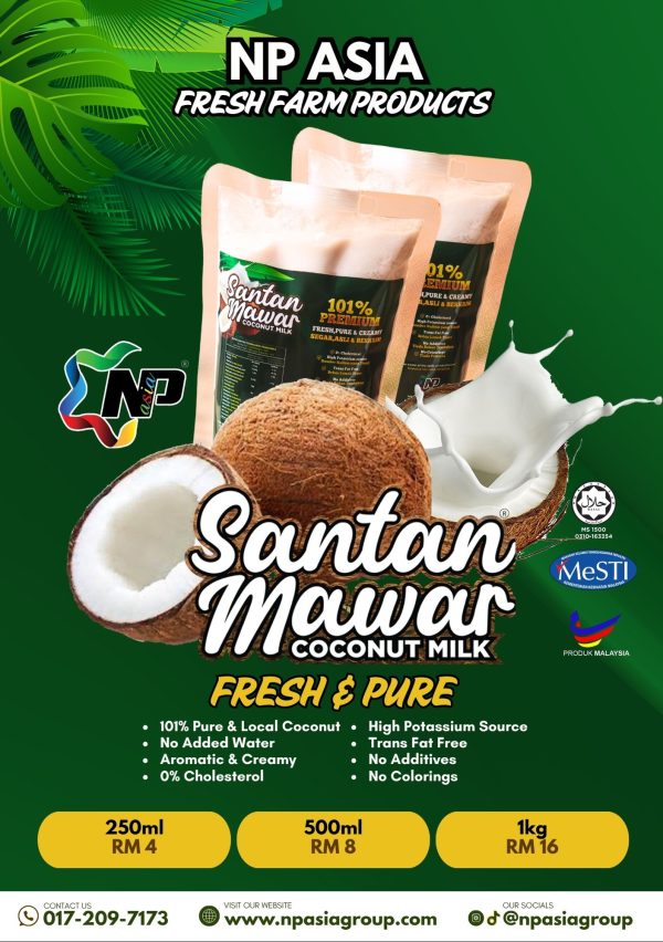 Fresh Coconut Milk - Santan Mawar