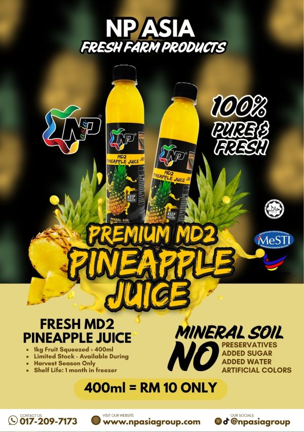 Fresh MD2 Pineapple Juice