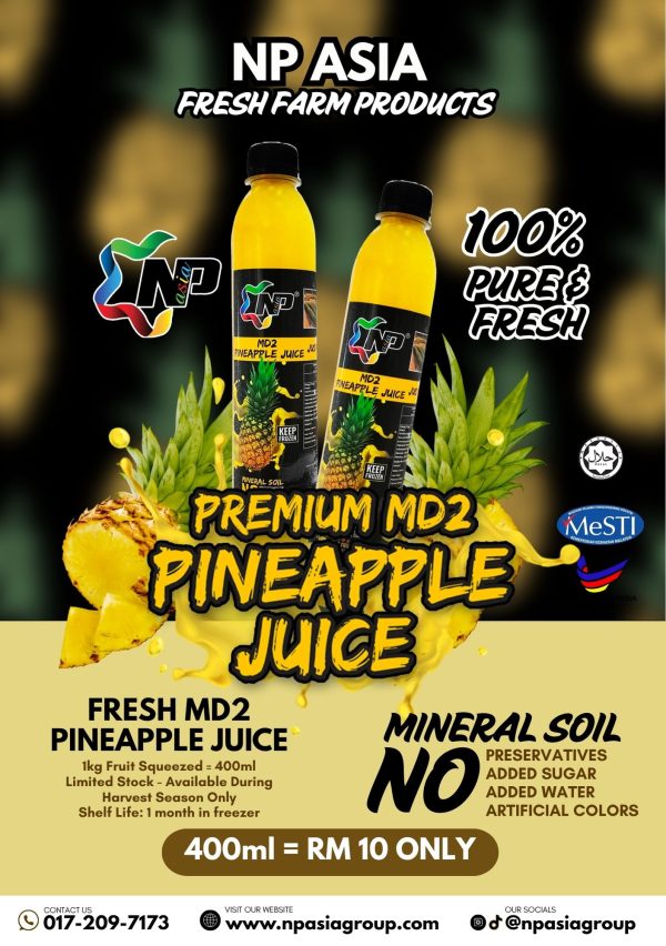 Fresh MD2 Pineapple Juice